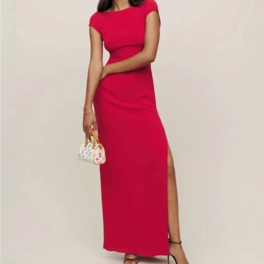 Reformation | Odyn Dress in Cherry Red | Size 4